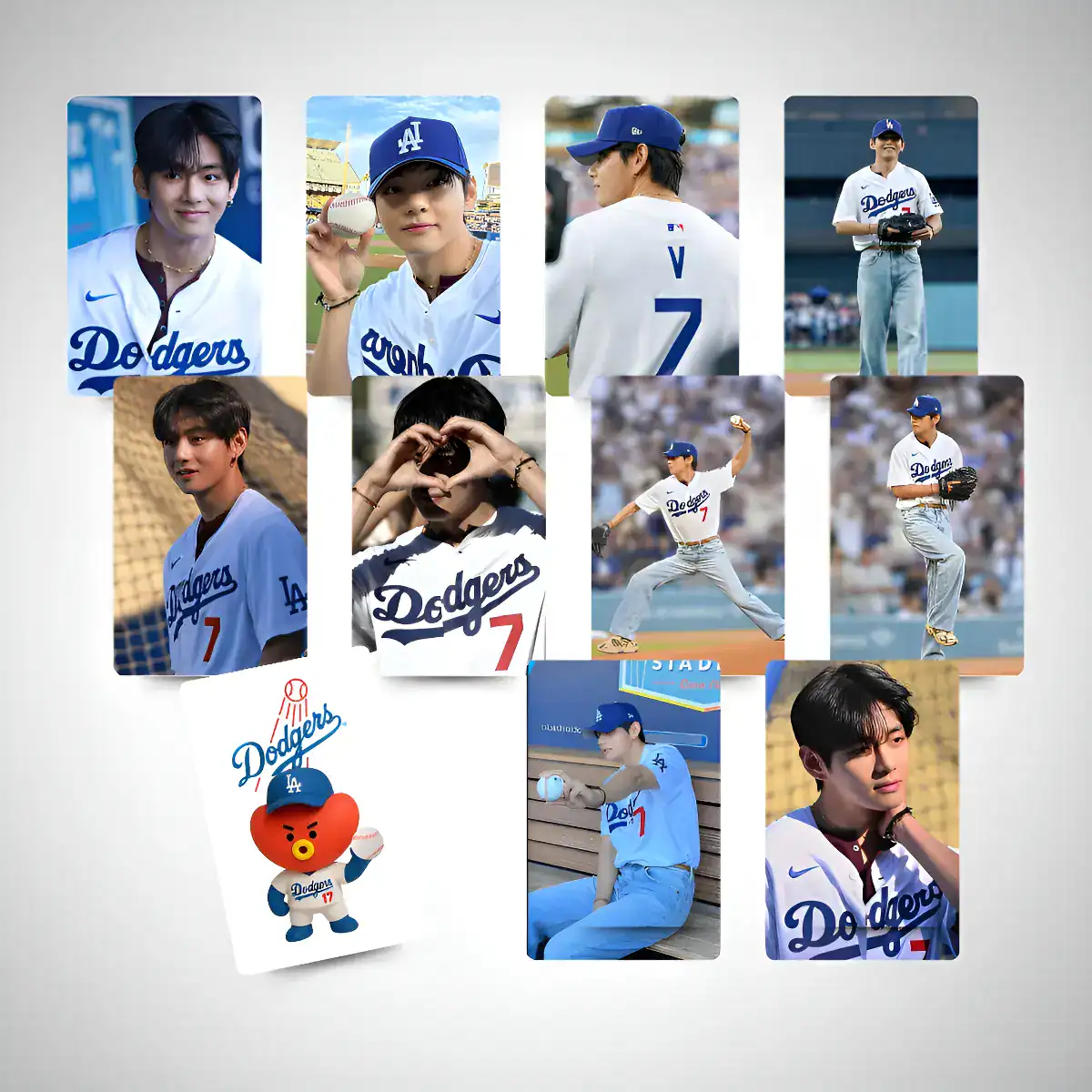 Photocard V Dodgers — Kit com 10