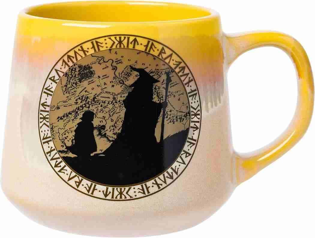 Silver Buffalo Caneca de cerâmica afunilada The Lord of the Rings com esmalte reativo, 510 g