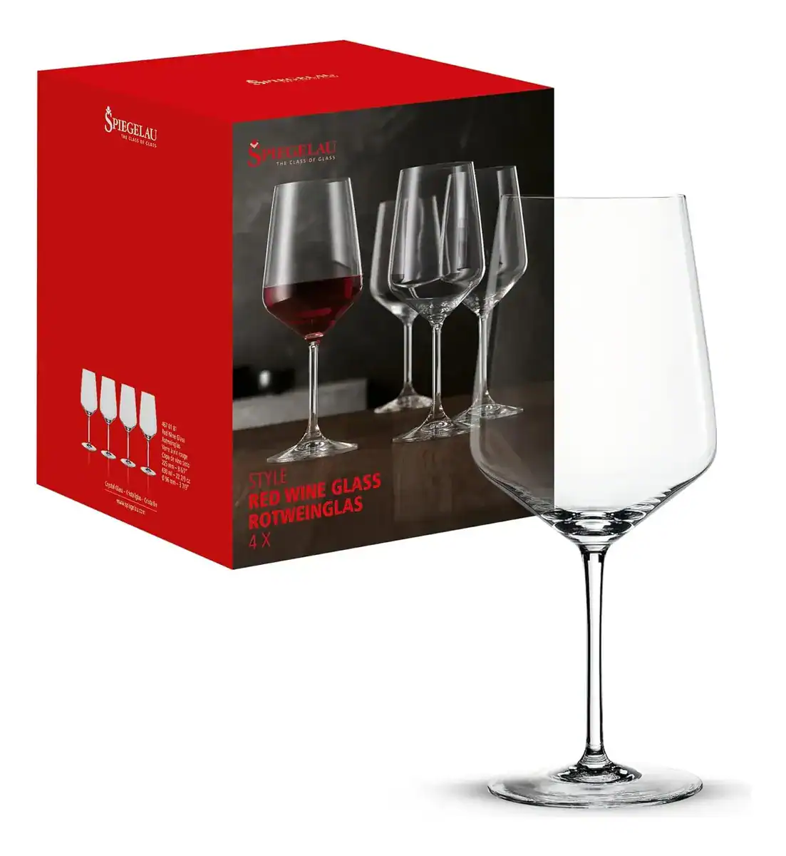 Spiegelau Taças Bordeaux conjunto 4 cristal sem chumbo