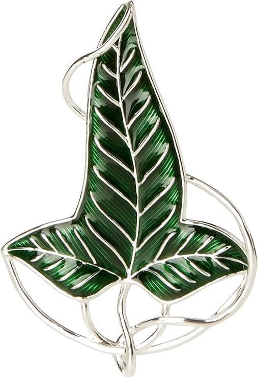 The Noble Collection Lórien Leaf Brooch broche folha élfica Senhor dos Anéis