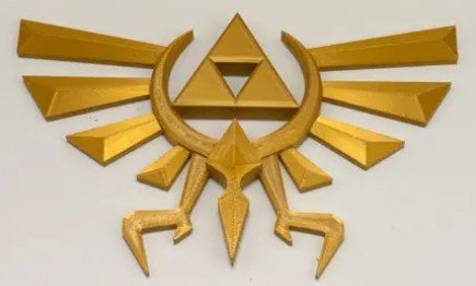 Triforce — Réplica Decorativa Dourada — O Símbolo Máximo de Hyrule