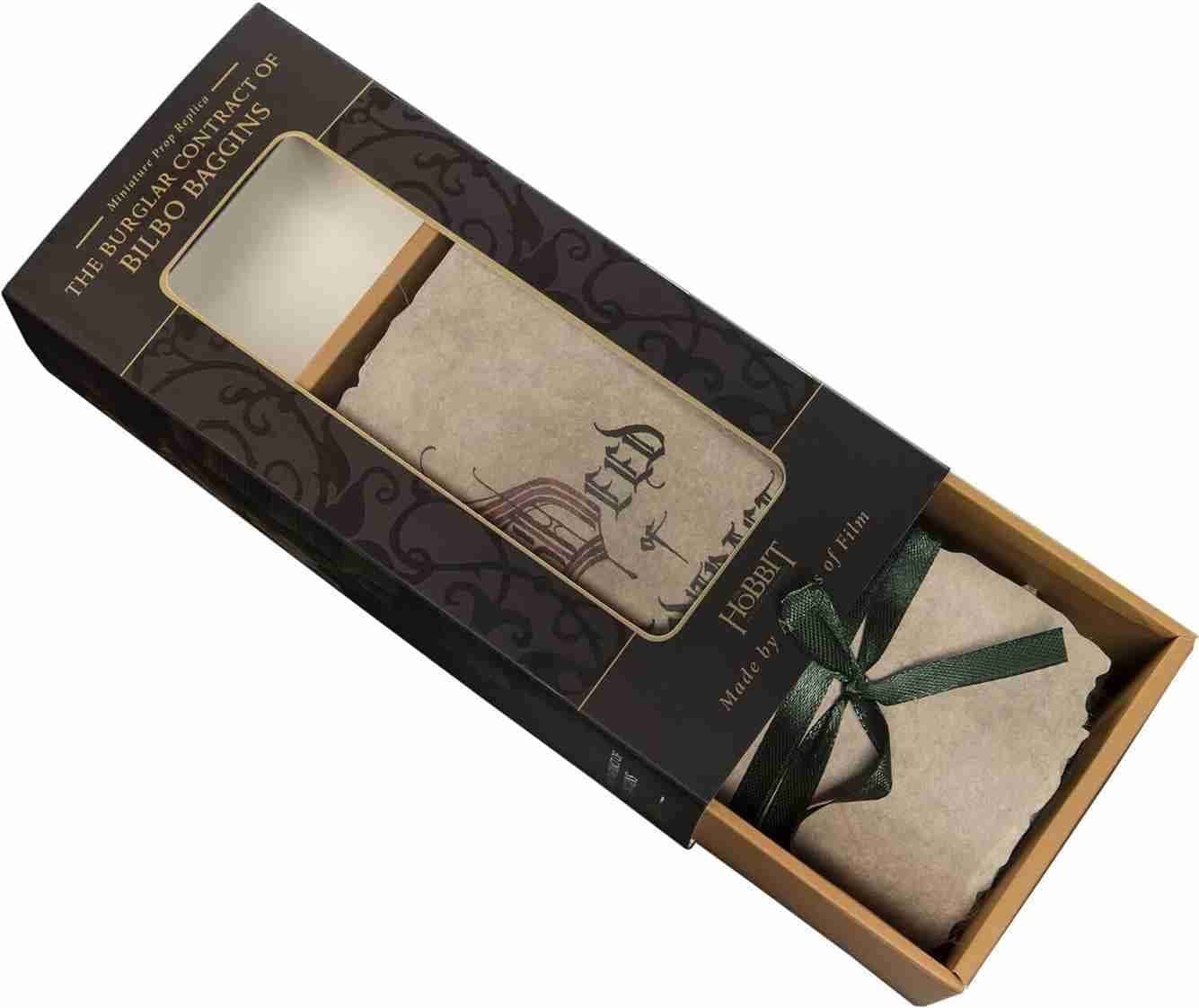 WETA Workshop - Hobbit – O Contrato de ladrão de Bilbo Baggins (Réplica de adereço em miniatura)