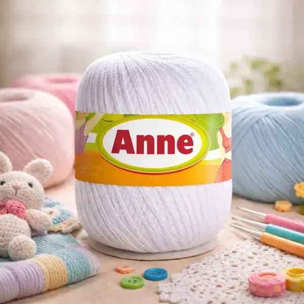 Anne fio de algodão 100% mercerizado Círculo linha crochê