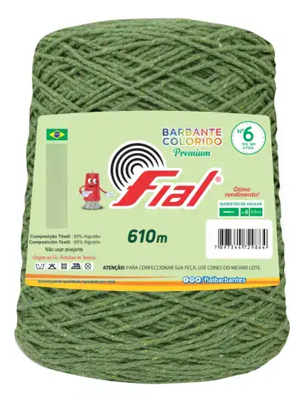 Barbante Fial N°6 Colorido 600g