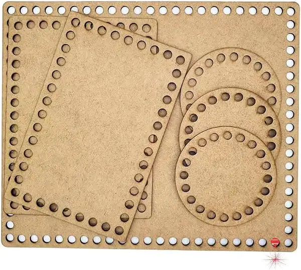 Base Para Crochê Medidas Kit Higiene MDF Cru artesanato