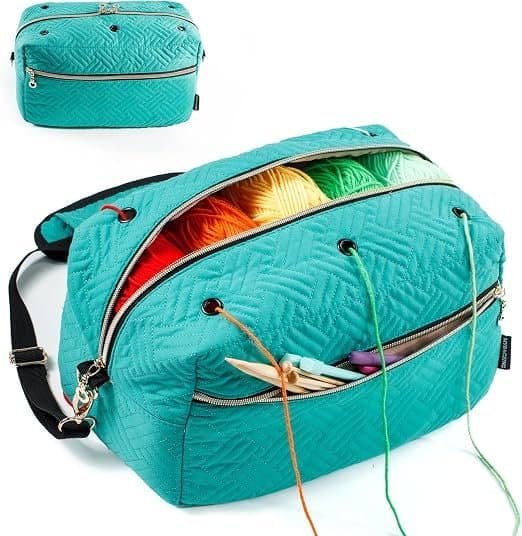 Bolsa organizadora de crochê MYBAGZING