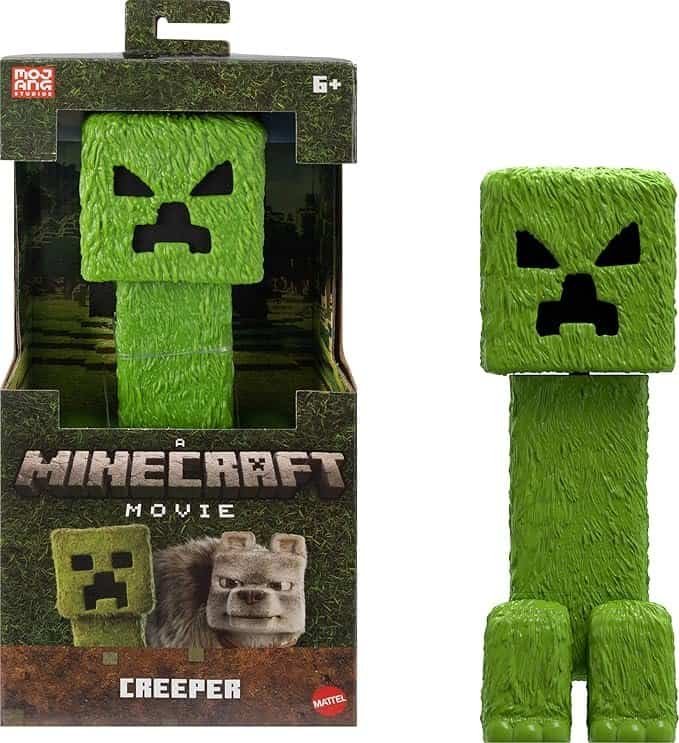Boneco Creeper Minecraft Articulado Grande Mattel