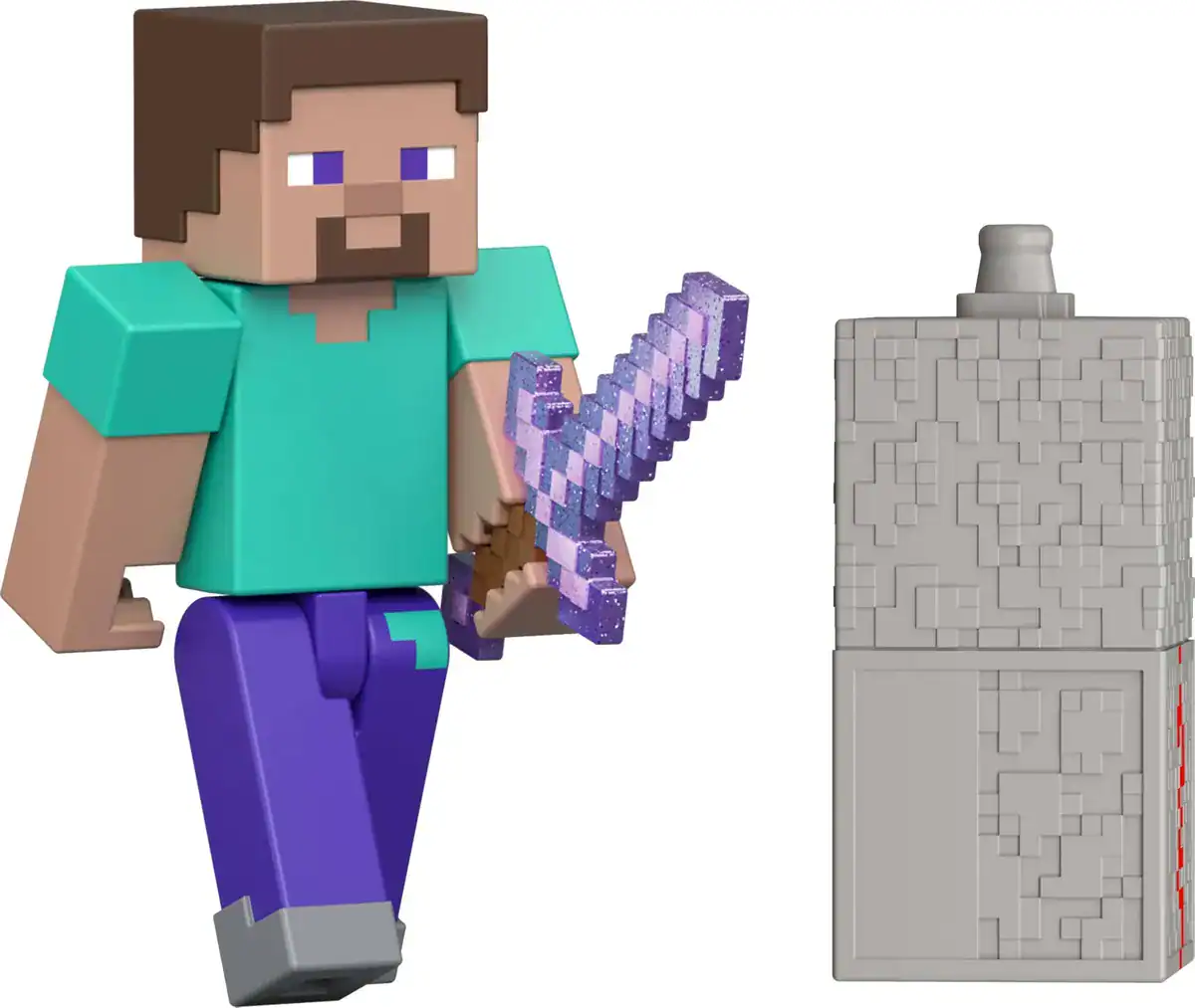 Boneco Steve Minecraft Mattel Articulado 8cm