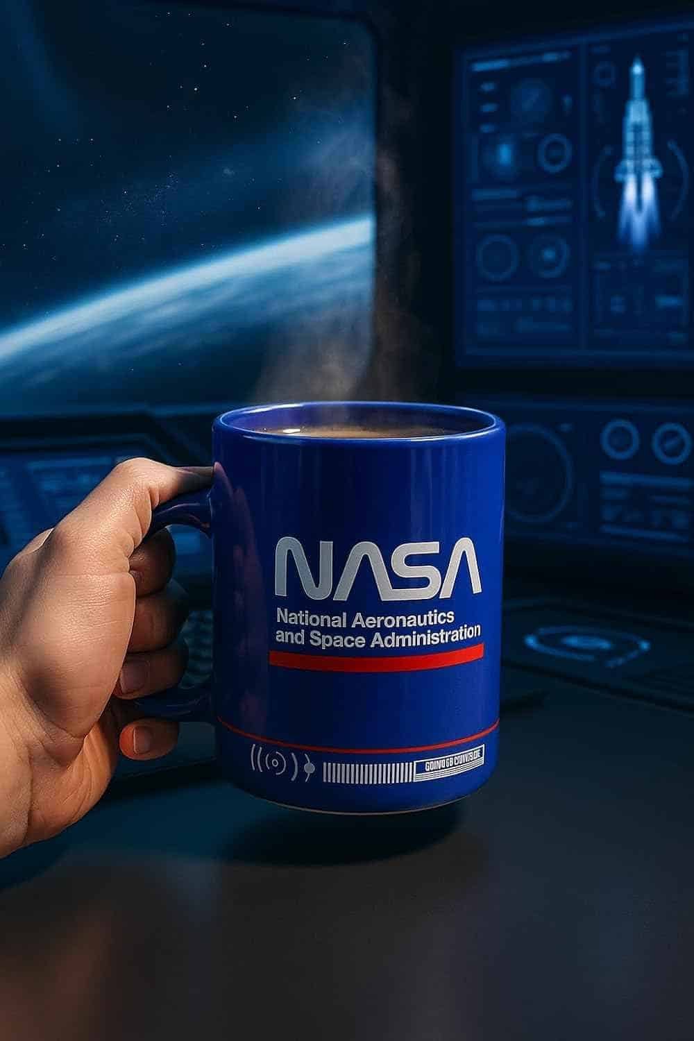 Caneca NASA Azul tech