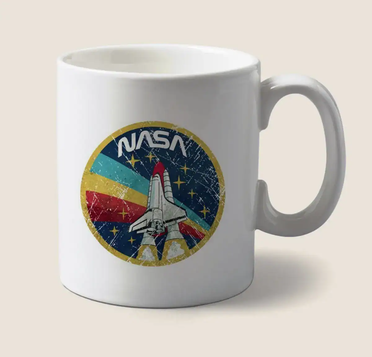 Caneca NASA Selo Retro Vintage
