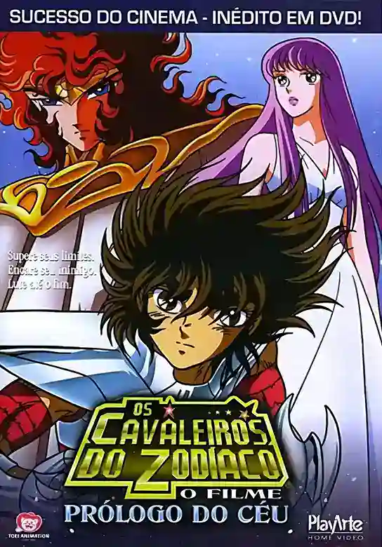 DVD Os Cavaleiros do Zodíaco O Filme Prólogo do Céu