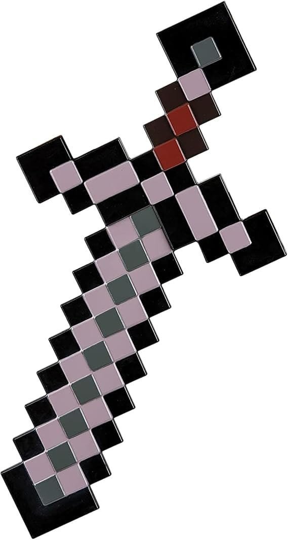 Espada de Netherite Minecraft Réplica — O Nível Máximo do Jogo