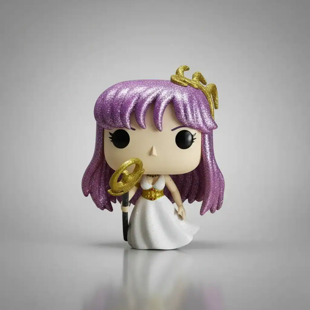 Funko Pop Saori Atena 1463 Glitter Exclusivo Cavaleiros do Zodíaco