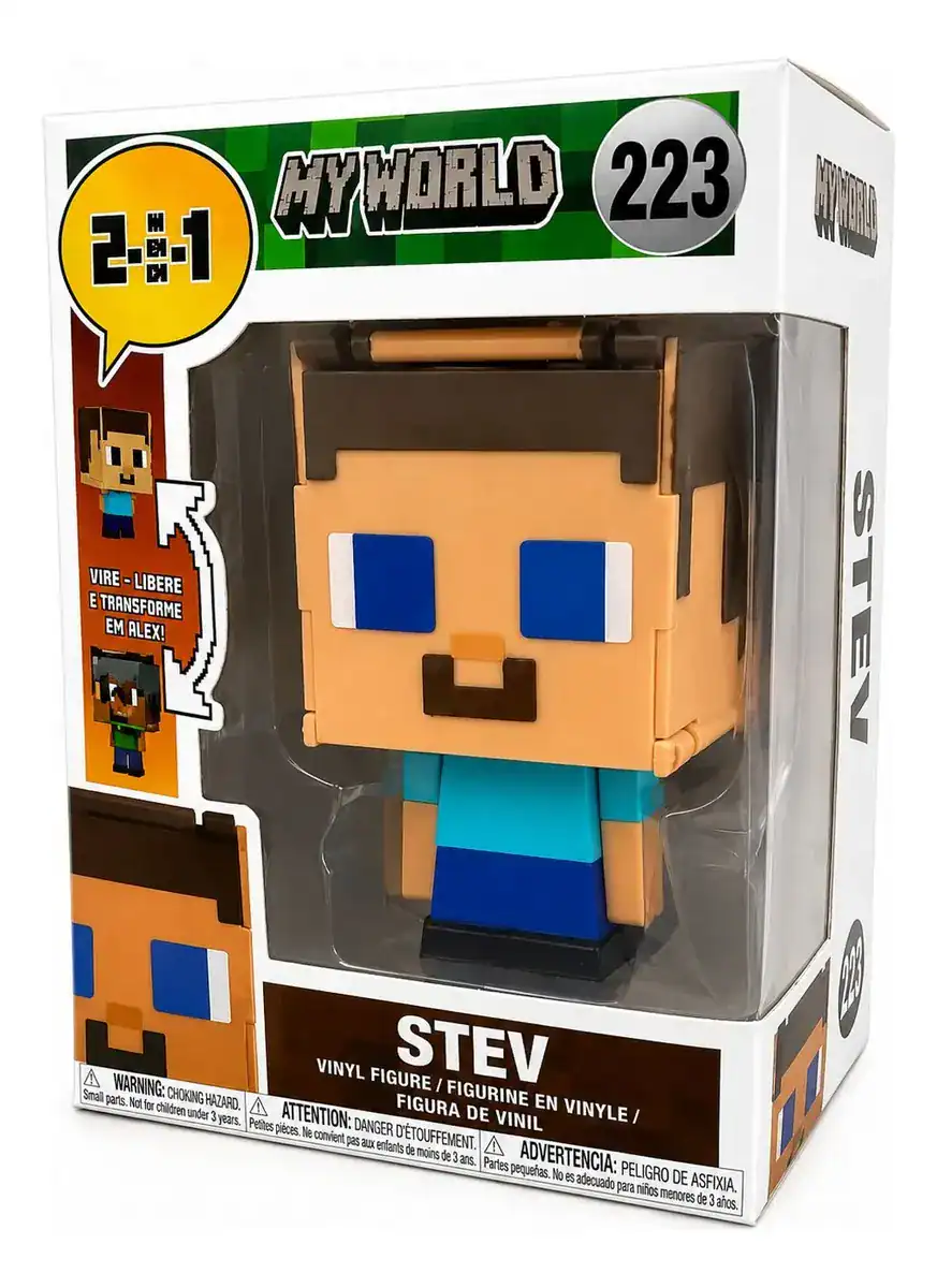Funko Pop Steve Minecraft — O Personagem Padrão