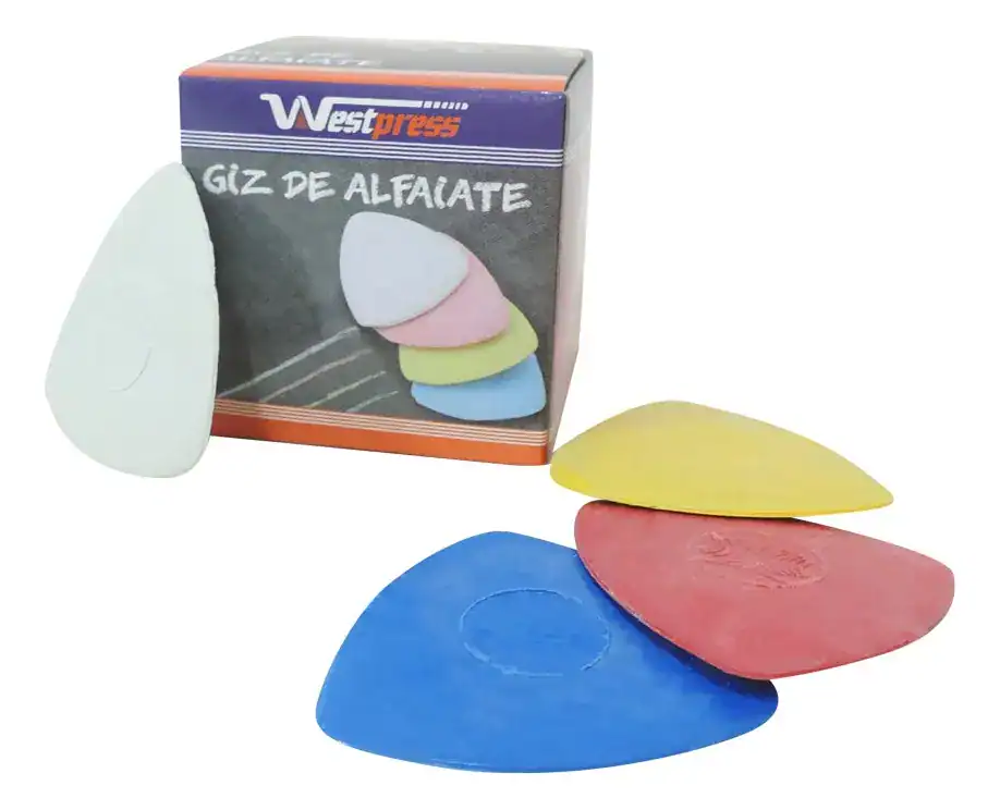 Giz Colorido Alfaiate para Marcar Tecido — 10 Unidades