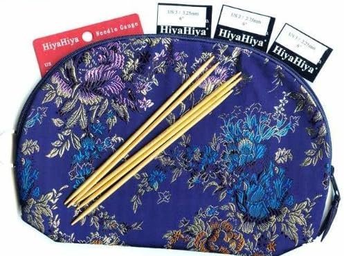 Conjunto de agulhas de meia HiyaHiya Bamboo 6