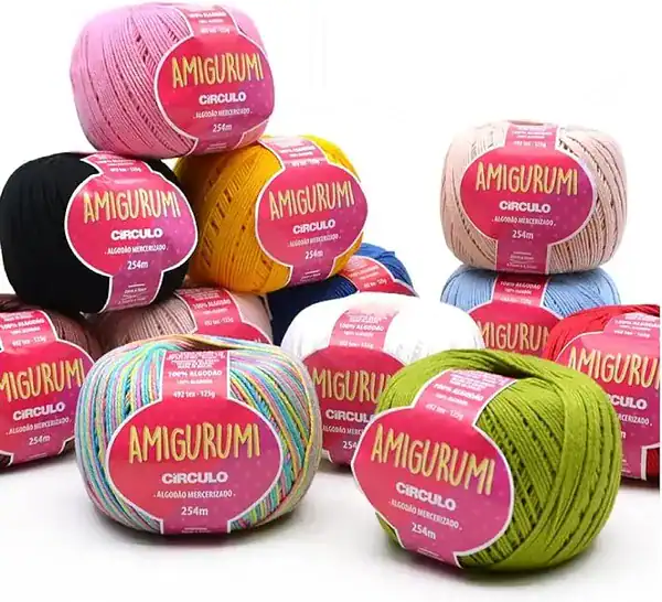 Kit 10 linhas Fio Amigurumi 254m Círculo cores variadas