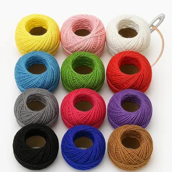 Kit 12 Linhas de Crochê Coloridas 100% Algodão não desbotam