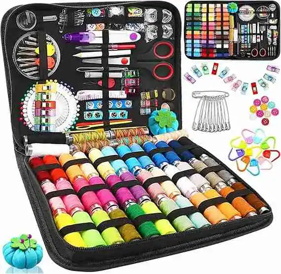 Kit de Costura Completo 304 Peças com Estojo Portátil