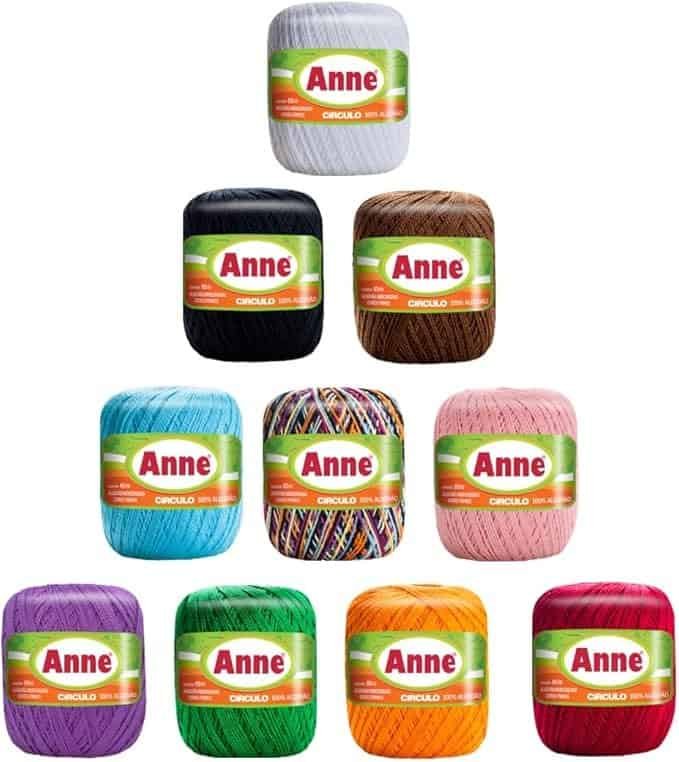 Kit 10 Unidades Linha Crochê Anne Círculo