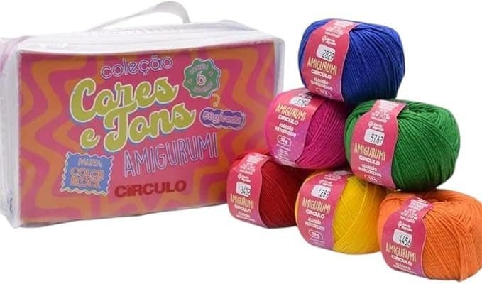 Kit 6 Linhas Amigurumi 50g Círculo