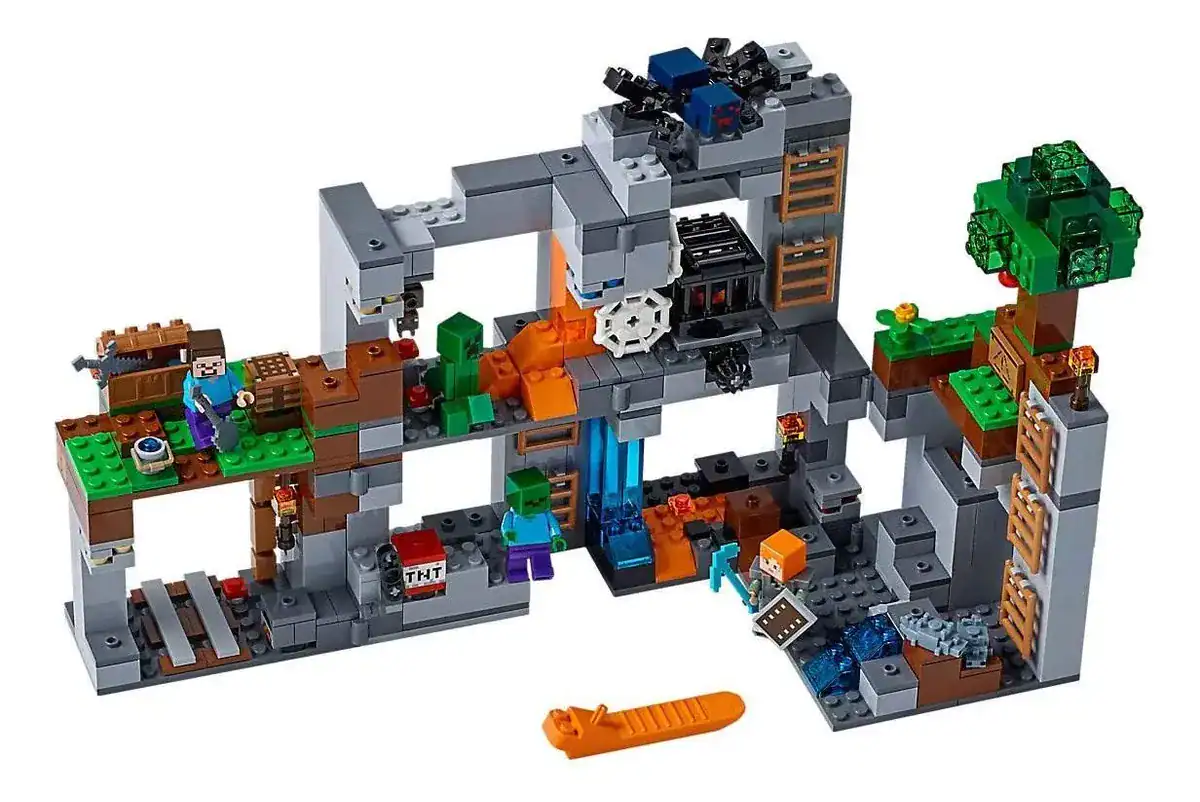 LEGO Minecraft A Base de Pedra 932 Peças Set Grande