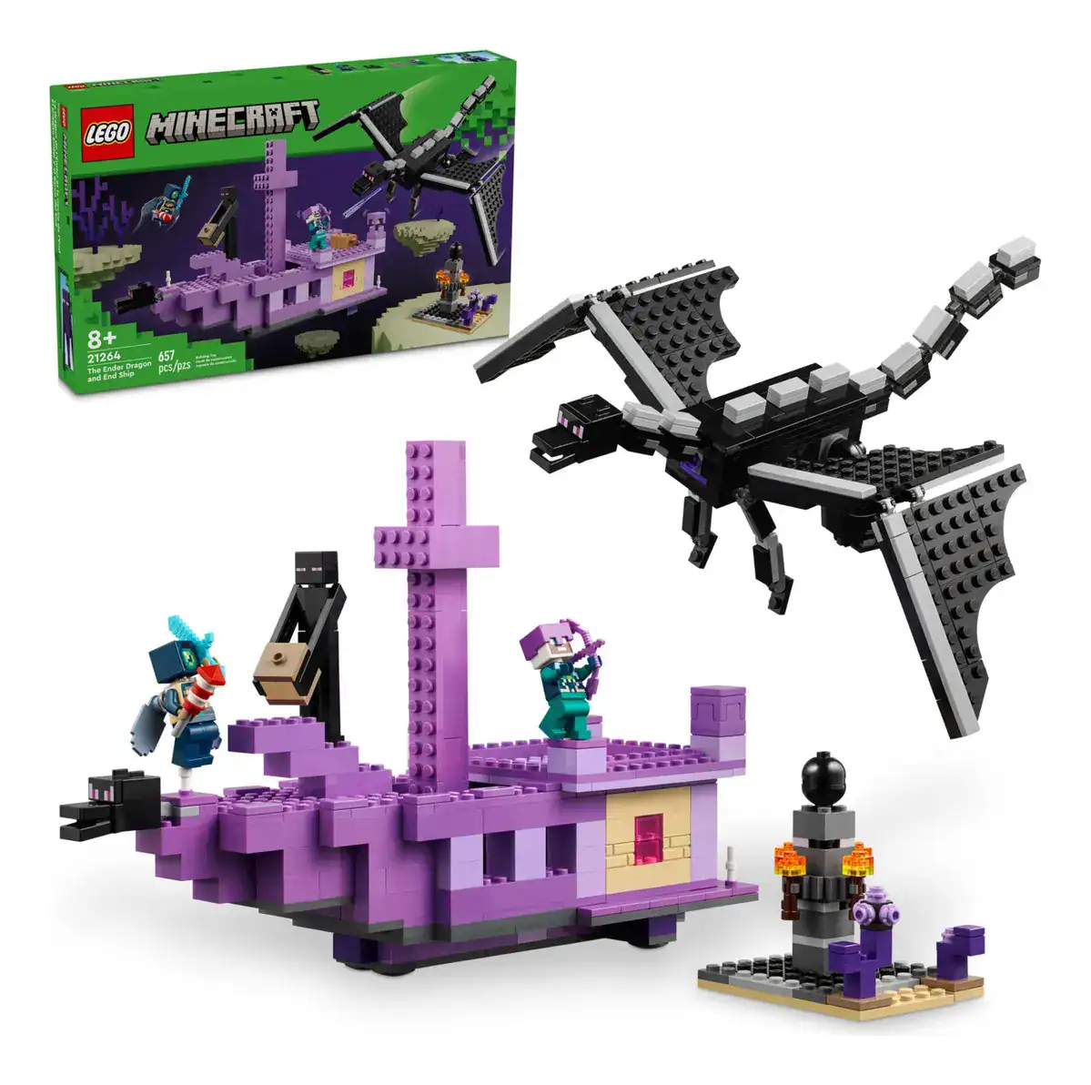 LEGO Minecraft O Desafio da Fortaleza End — Ender Dragon