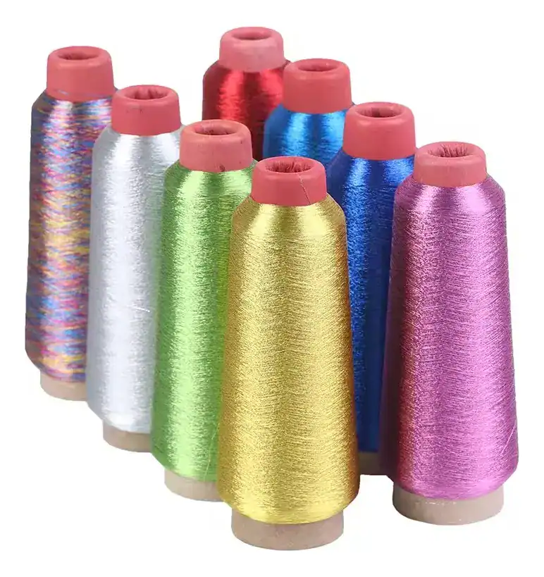 Linha Metalizada Lurex para Bordar — Efeito Brilhante