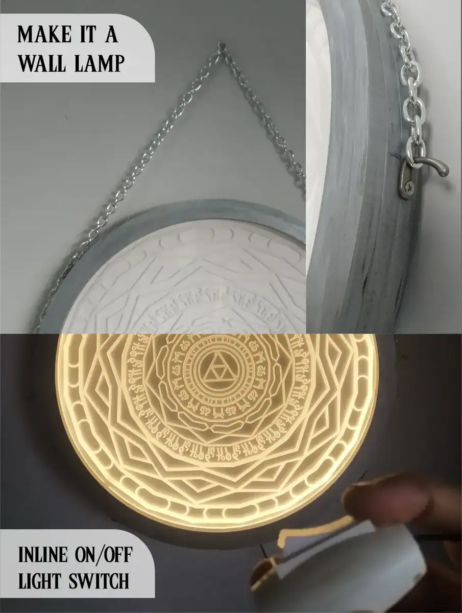 Luminária Mirror of Twilight Realm Zelda Twilight Princess