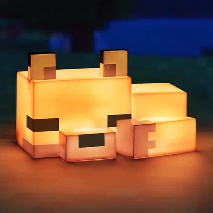 Minecraft Fox Night Light — Luminária Raposa