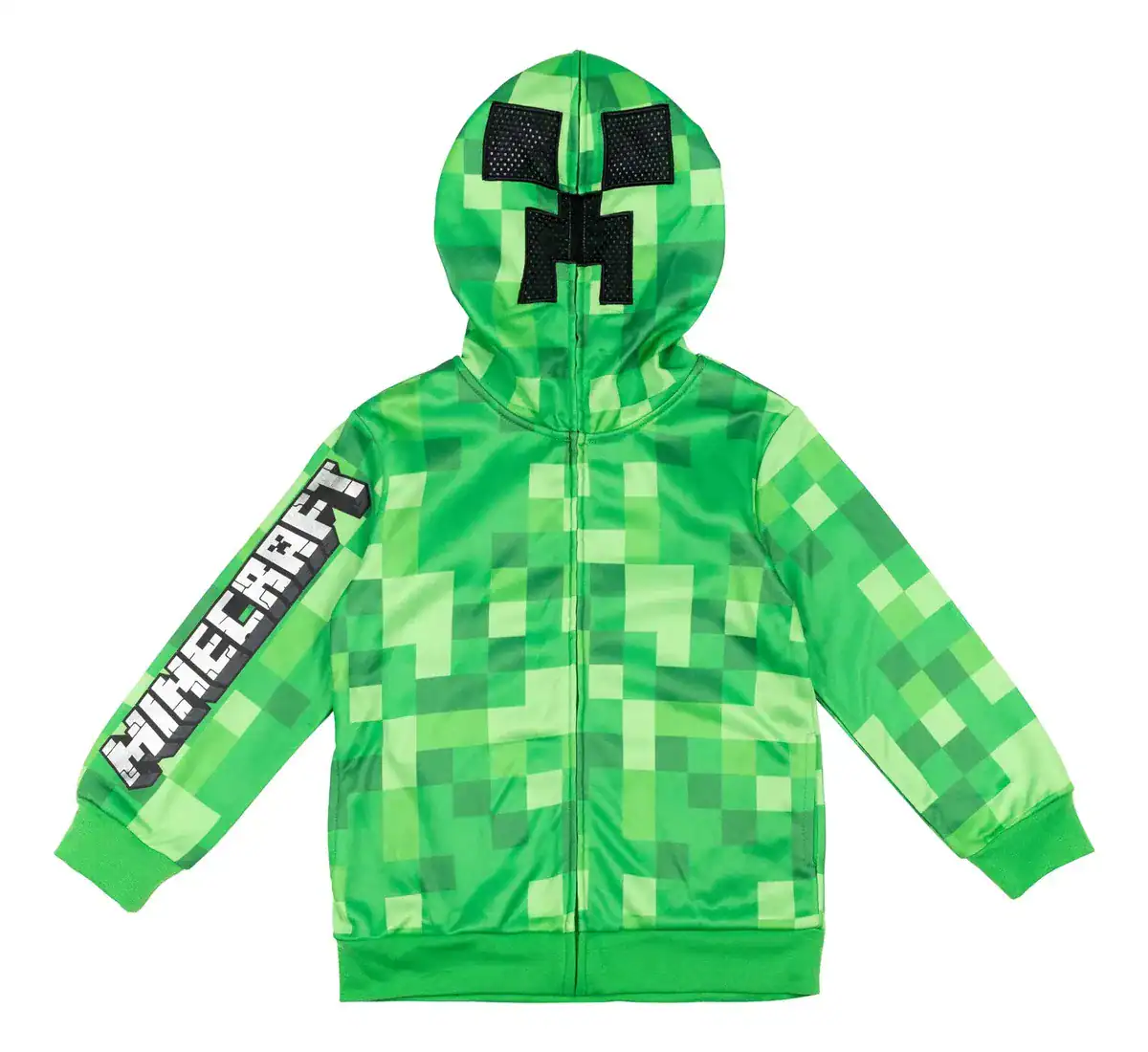 Moletom Minecraft Creeper Com Capuz Verde