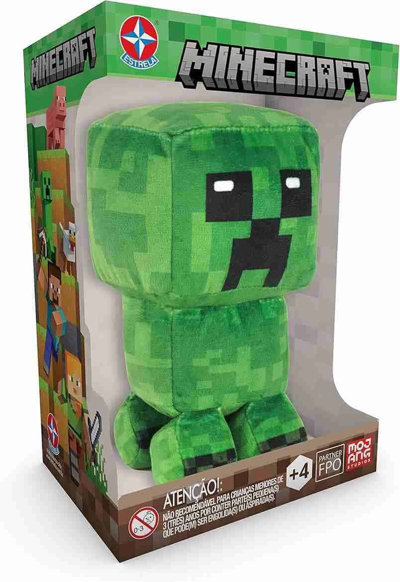 Pelúcia Creeper Minecraft Verde — Abraçável