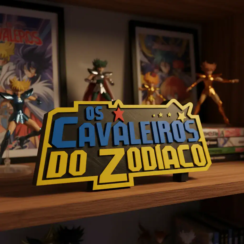 Placa Decorativa Os Cavaleiros do Zodíaco