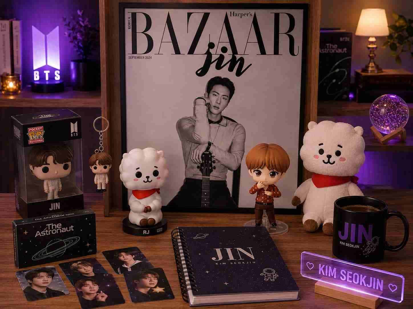 Presentes Jin: 31 Ideias para Fãs de BTS, RJ e The Astronaut