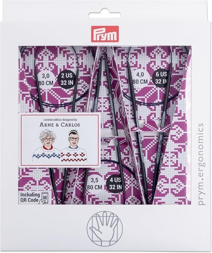 Conjunto de Agulhas Circulares de Tricô Carbono Prym