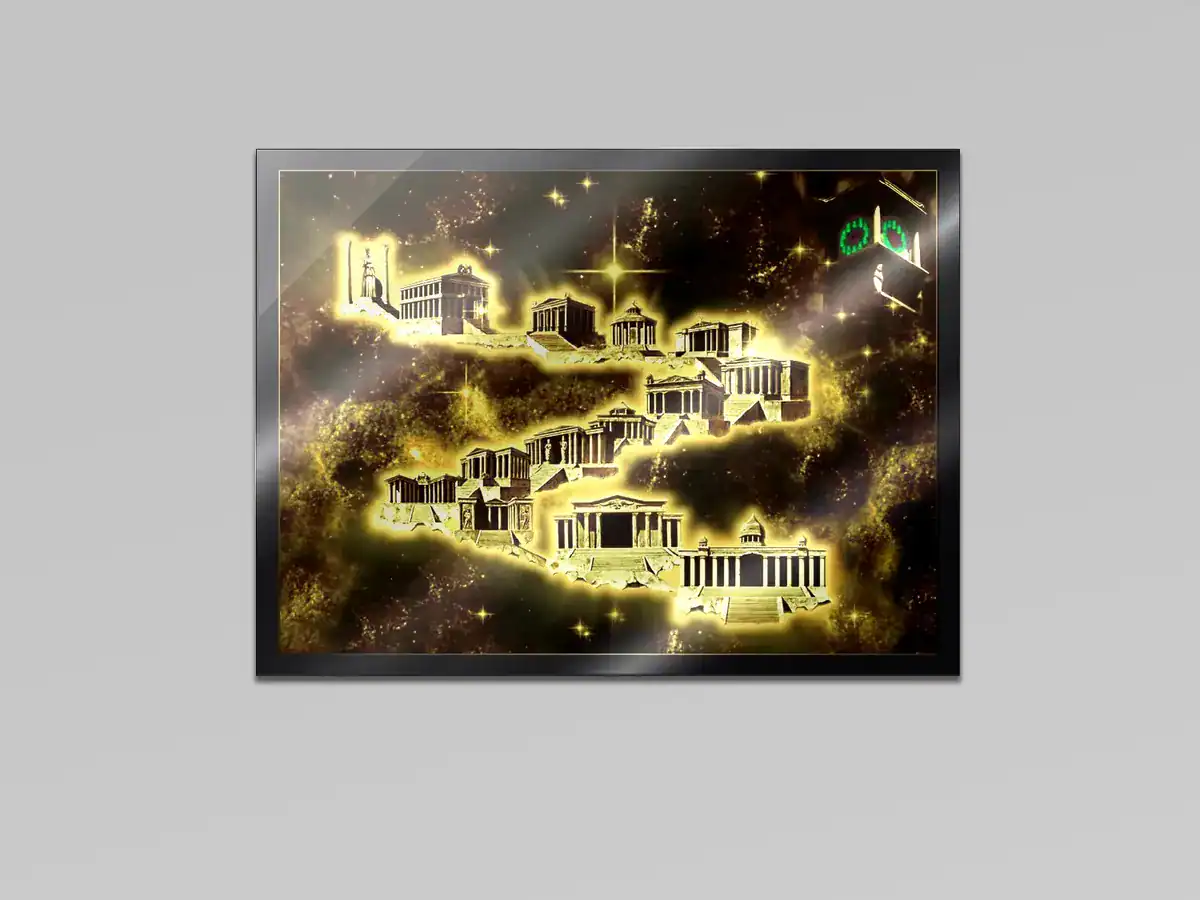 Quadro Cavaleiros do Zodíaco 12 Casas