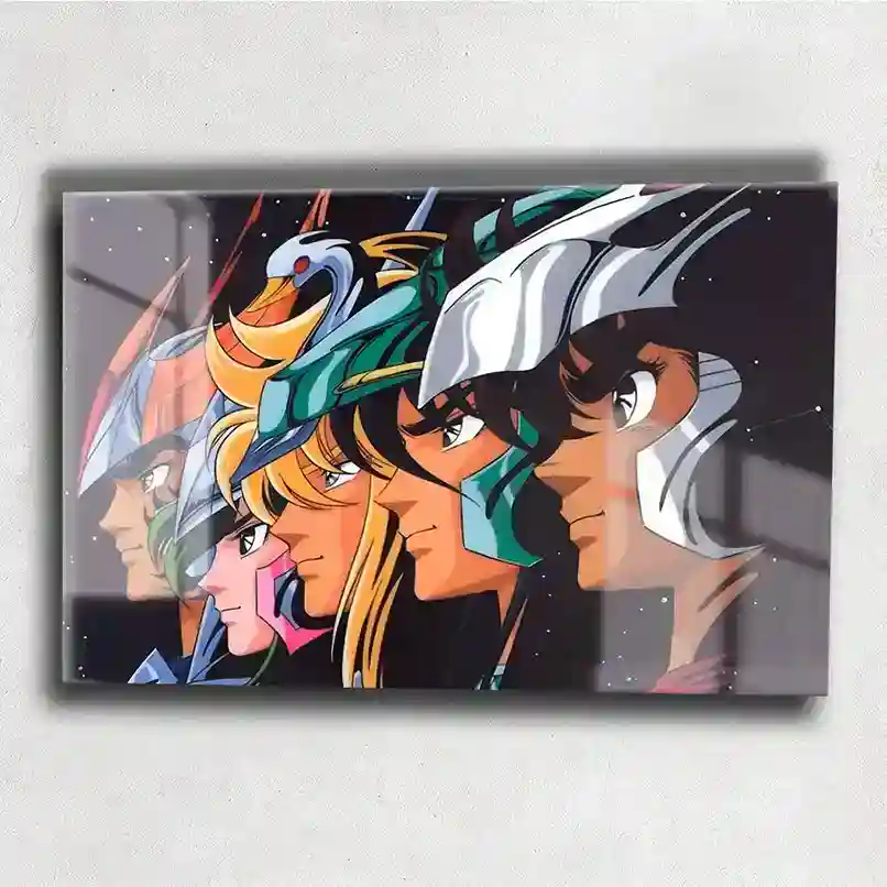 Quadro Metalizado Cavaleiros do Zodíaco Clássico