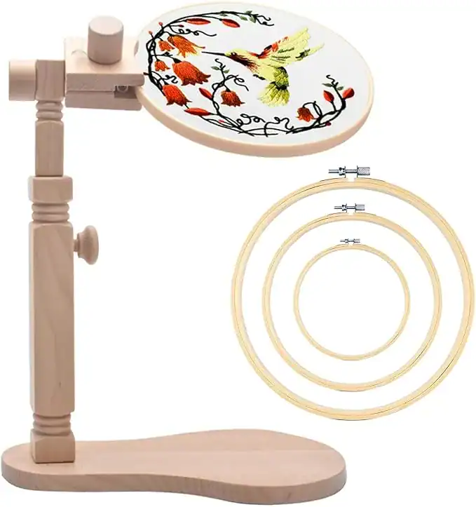 Suporte Para Bastidor de Madeira de Faia — TINDTOP Giratório