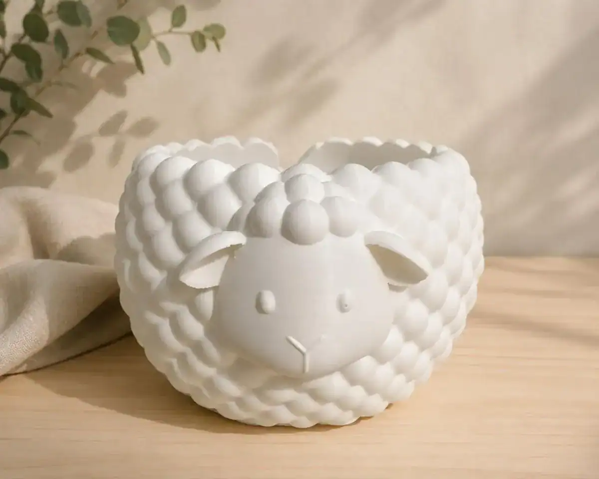 Suporte Ovelhinha Para Novelo de Crochê e Tricô