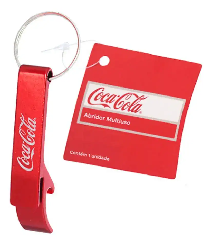 Chaveiro Abridor Coca Cola De Garrafa Lata De Alumínio