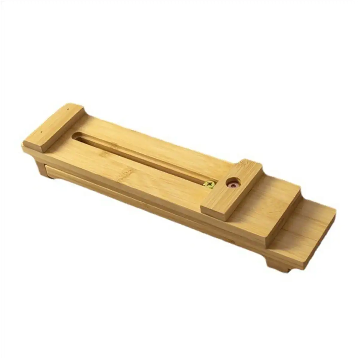 Suporte De Pedra De Amolar Ajustável Bambu