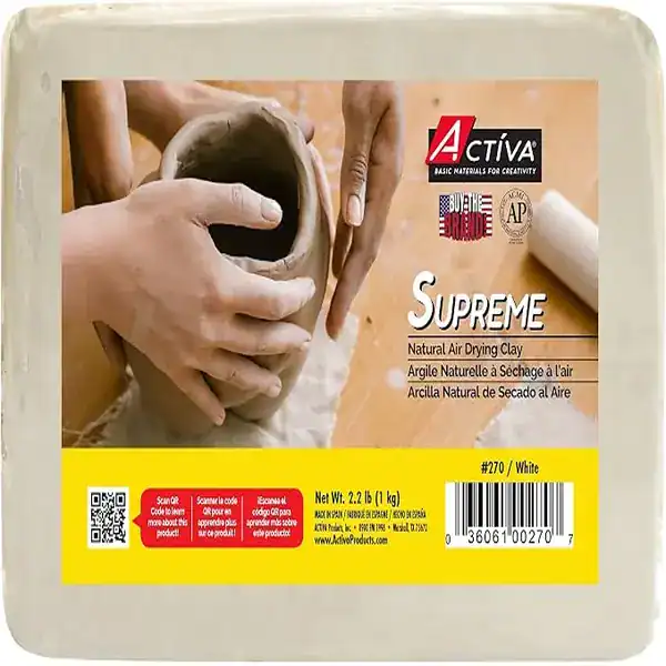 Pacote de argila ACTIVA Supreme Artist's Air Dry Modelling para modelagem