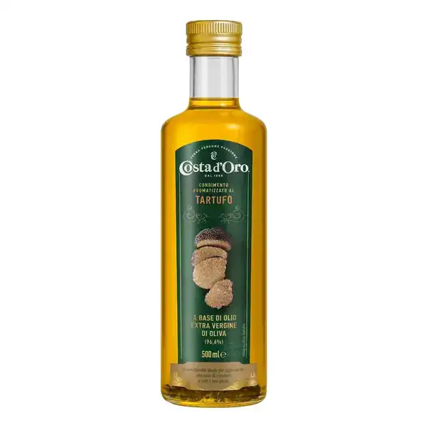 Azeite Costadoro aromatizado com trufa extravirgem italiano garrafa