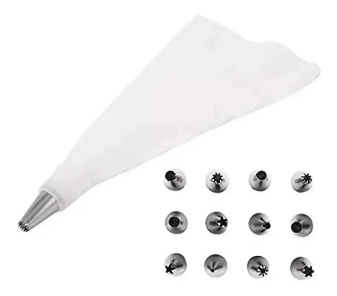 Bicos Confeitar Bolo Doce Acoplador Saco Confeiteiro kit completo