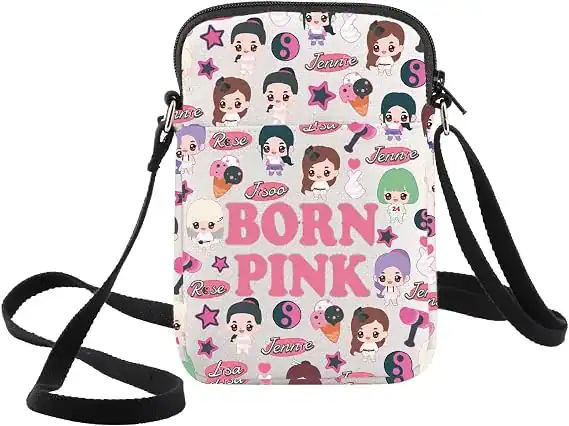 Bolsa Tiracolo Blackpink Born Pink Estampada