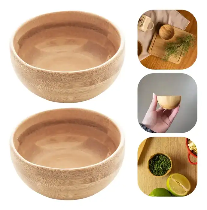 Bowls Molheira Cumbuca De Bambu Verona 8cm Lyor Luxo