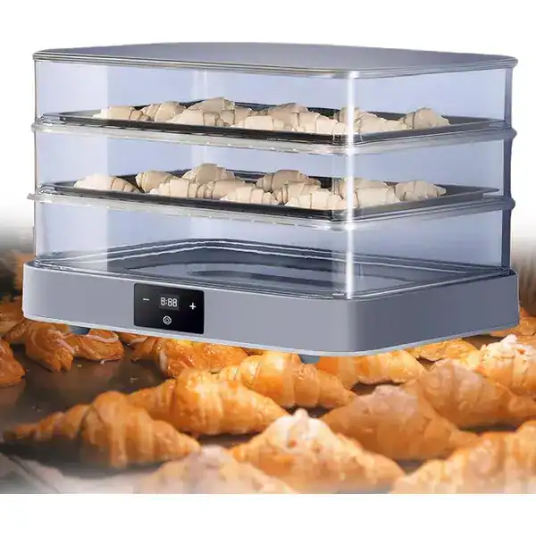 Caixa de fermentação profissional para sourdough com controle de temperatura