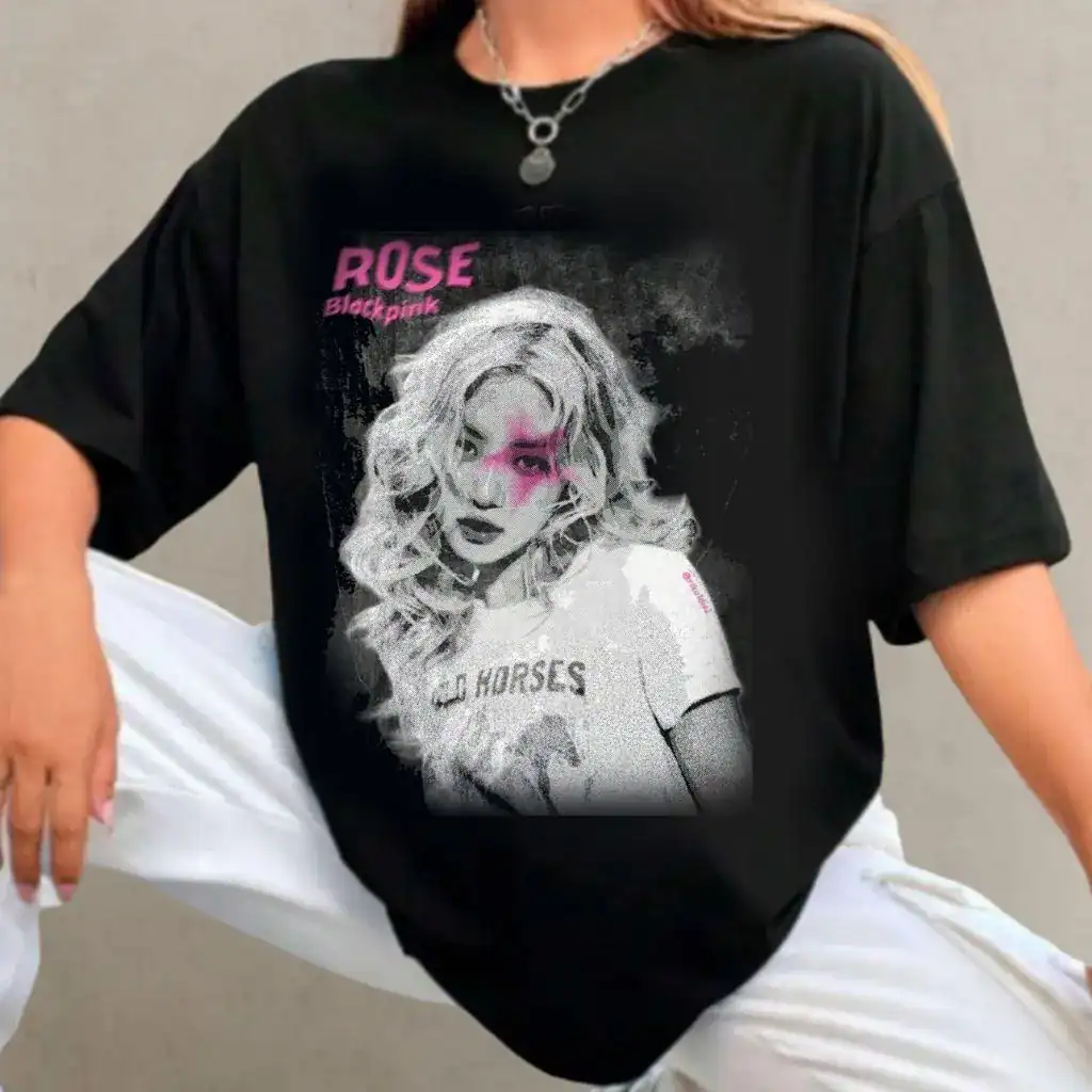 Camiseta Over Streetwear Rosé Blackpink