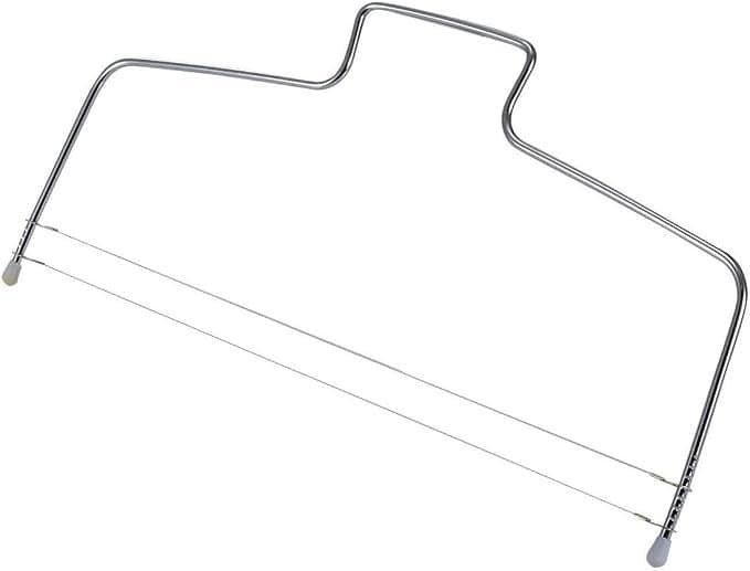 Cortador Fatiador De Bolo Nivelador Ajustável Inox 02 Fios corte perfeito