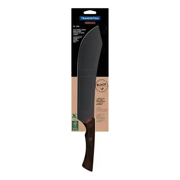Faca para carne Tramontina série Churrasco pronta para fatiar
